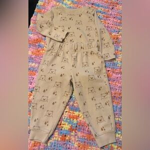 Granimals matching set  Bear Print onsie w/ matching pants - New